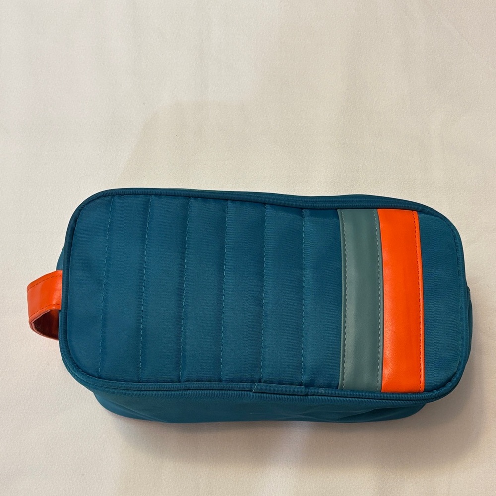 Teal and Orange Men's Toiletry, Shave, Dopp Bag!